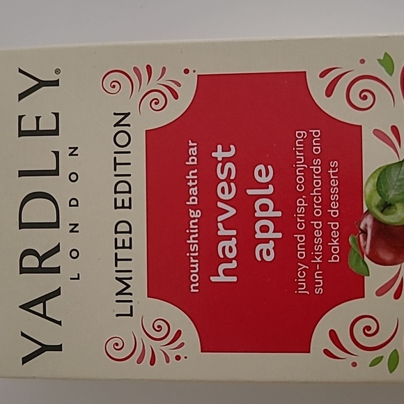Yardley Limited Edition Harvest Apple Soap Bars NIB 4x - Picture 2 of 11